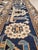 Antique Persian Serapi Carpet, Geometric, Ivory Hand Knotted Wool Oriental Rug For Sale - Image 12 of 18