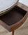 Brown Late 19th Century French Louis XVI-Style Mahogany Bouillotte Table with Carrara Marble Top For Sale - Image 8 of 9