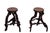 Pair Grape-vine Roots Bar Stools . A pair of rustic art high stools made from branches of antique vine wood that is...