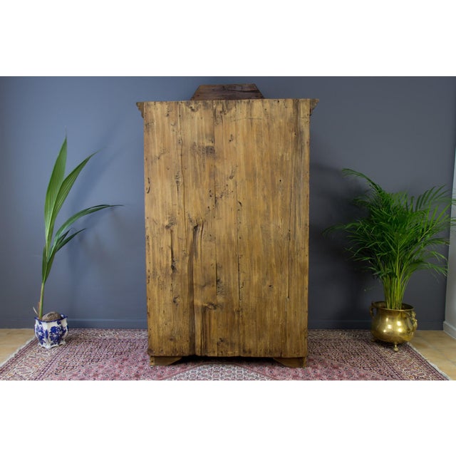 Antique Rustic Baltic Pine Armoire, 1862 For Sale - Image 15 of 18