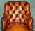 Vintage Tufted Leather Chesterfield Captain's Desk Chair For Sale - Image 3 of 18