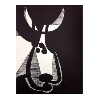 1959 Picasso Lithograph Head of Bull Turned Left For Sale