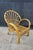 Pair Mid Century Modern Rattan Bamboo Armchairs Boho Sunburst Fan Back Chairs For Sale - Image 16 of 18