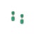 Natural Emerald Diamond Earrings 14k Gold 3.48 TCW Certified For Sale - Image 12 of 13