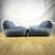 Milano Indoor Armchairs in Turquoise Linen from Trimer, Set of 2 For Sale - Image 3 of 9