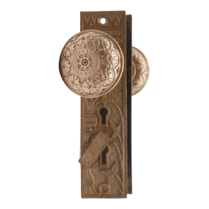 Antique Polished Brass Aesthetic Door Knob Set