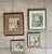Collection Four Asian Japanese Silk Watercolor Framed Paintings For Sale - Image 4 of 18