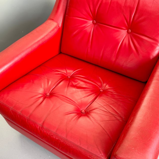 Mid-Century Leather Armchairs, 1970s, Set of 2 For Sale - Image 6 of 11