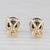 New 2.67ctw Black Diamond Stud Earrings 14k Yellow Gold Round Solitaires For Sale - Image 4 of 6