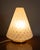 Table lamp with gilded brass base and truncated cone-shaped Murano glass diffuser, Italian design, 1970s. European Plug...