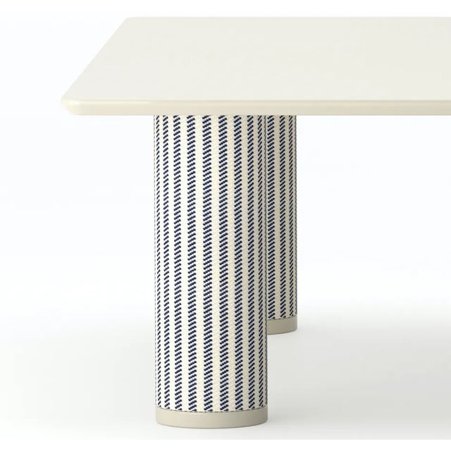 Combo fabric / colour eneide fabric by dedar (indoor) / écru resin top; babelia fabric by dedar (indoor) / terra de canyon...