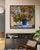 The oil painting on Canvas titled ""Sunny Flowers"" radiates a joyful and energetic spirit, encapsulating the warmth of a...