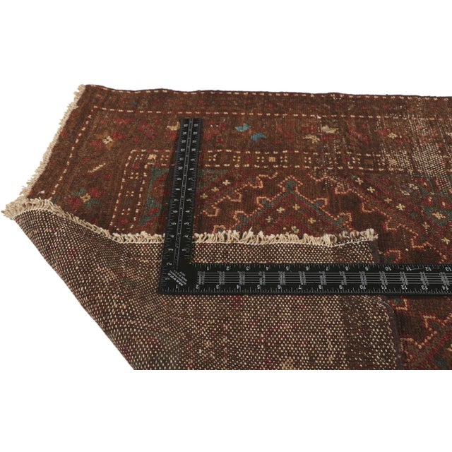 Mid-Century Modern Antique Persian Malayer Rug, 03'00 X 06'10 For Sale - Image 3 of 9