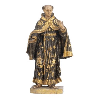 Religious Artist, Franciscan Saint, 18th Century, Wood For Sale