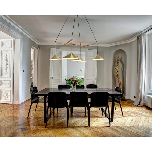 Copper Emily Group of Five Pendant Light in Metallic Tones by Daniel Becker For Sale - Image 8 of 10