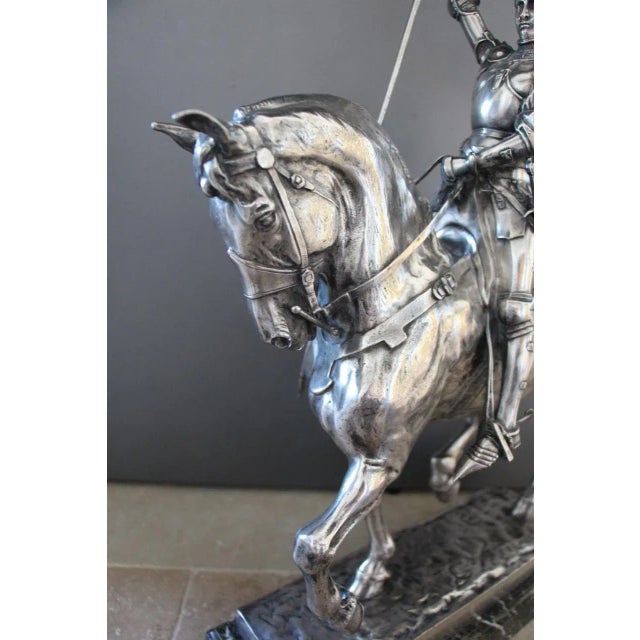 Fremiet, Joan of Arc on Horseback, 1800s, Bronze For Sale - Image 3 of 12