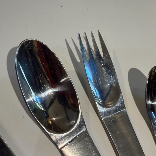 Carl Auböck Amboss Flatware by Carl Aubock Mid Century Modern Austria For Sale - Image 4 of 9