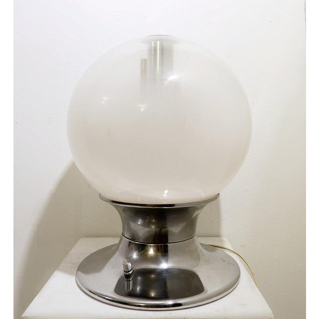 Murano Glass Globe Table Lamp from Selenova Italy, 1960s For Sale - Image 6 of 8