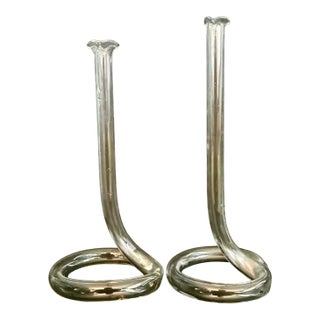 Vintage Glass Tube Bud Vases – Elegant Minimalist Clear Glass Single Stem Vases For Sale