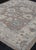Textile Turkish Oushak Rug Gray & Blue Handwoven Wool Rug 6'2" X 8'8" For Sale - Image 7 of 9