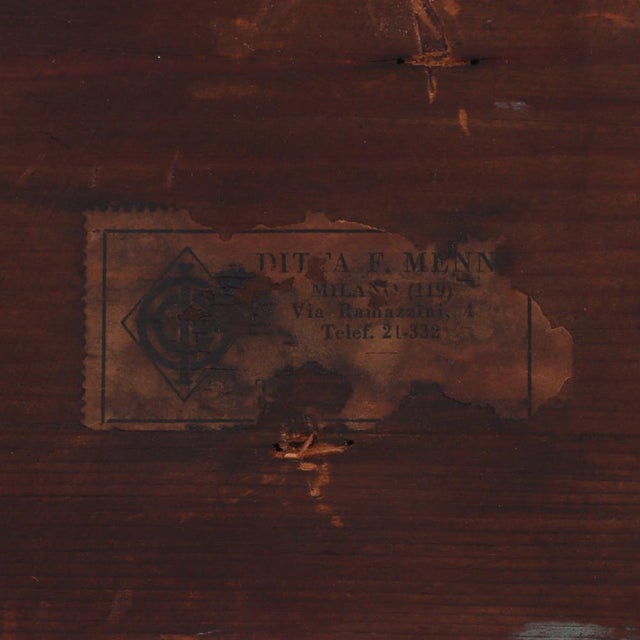 Brown Italian Mirror Frame or Picture Frame, in the Dutch Style, Circa 1940 For Sale - Image 8 of 8