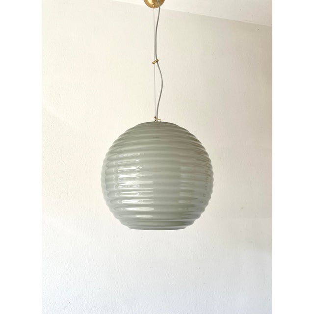Vintage Modulo S40 Murano Ceiling Lamp by Toso - Massari for Leucos, 1990s For Sale - Image 12 of 16