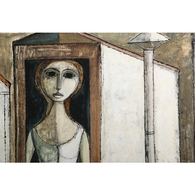 Artist: Lucio Ranucci, Italian (1925 - ) Title: Three Women Year: 1971 Medium: Oil on Canvas, signed and dated upper left...