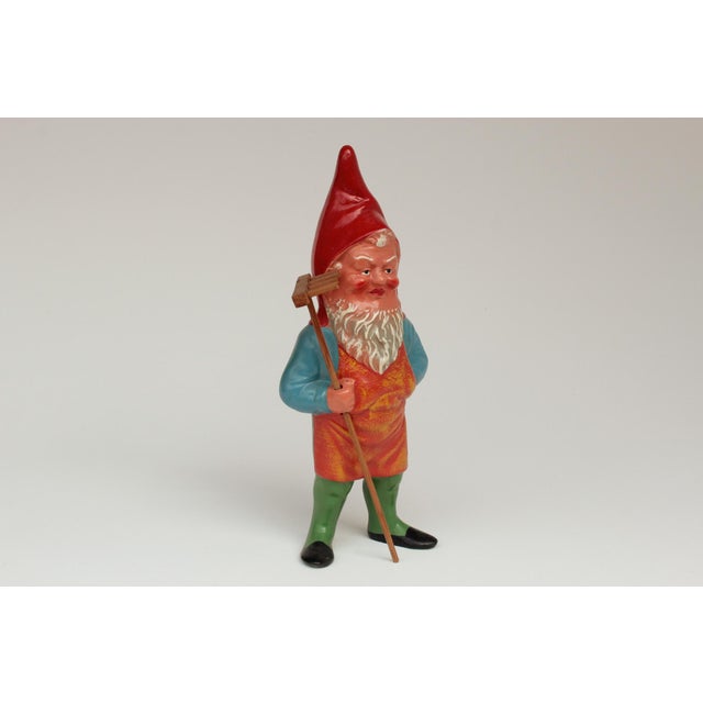 Hand-painted terracotta garden gnome. Made in East Germany in the 1960s. Manufacturer: V.E.B. I have official proof of...