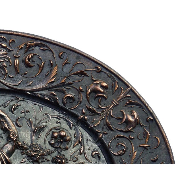 American Radiator Company Copper Plated Cast Iron Oval Medallion For Sale - Image 4 of 12