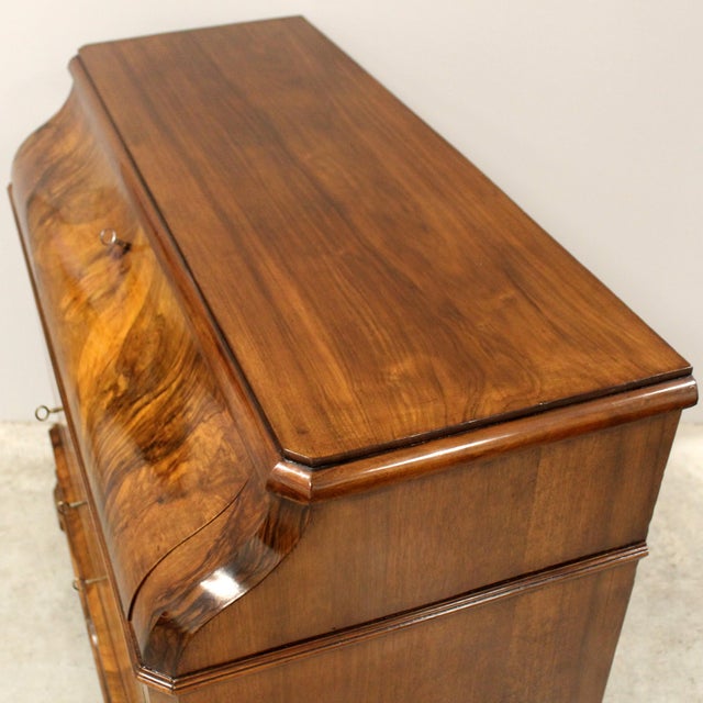Antique Secretaire in Walnut, 1800s For Sale - Image 10 of 14