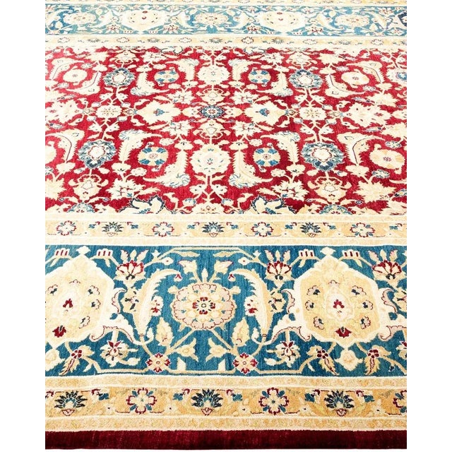 Solo Rugs Mogul, One-of-a-Kind Hand-Knotted Area Rug in Red, 8' 2" x 10' 5" For Sale - Image 4 of 8