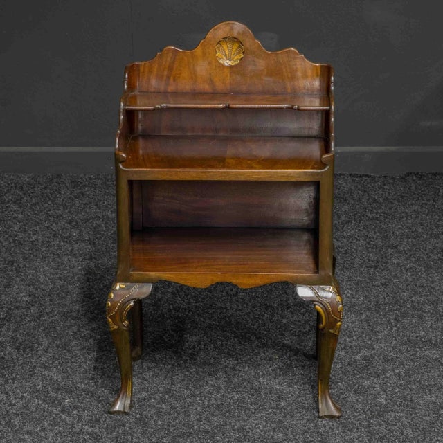 1920s Small Mahogany Bookstand For Sale - Image 5 of 8