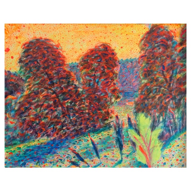 Ilze Avotina, The Coming, 1994, Acrylic on Cardboard For Sale