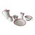 Antique Austrian Porcelain Set Manufactured by Porzellanfabrik.Victoria Schmidt & Co. Art Deco Pink & Gold Breakfast Set C. 1910 - 6 PCS Excellent. For Sale