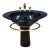 Vintage 80s Kohler Black Gold Pedestal Sink K-2124 With Faucet For Sale