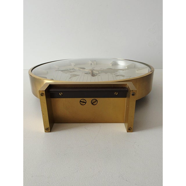 World Time Mantel Clock by Heinrich Möller for Kienzle, Germany, 1950s For Sale - Image 11 of 17