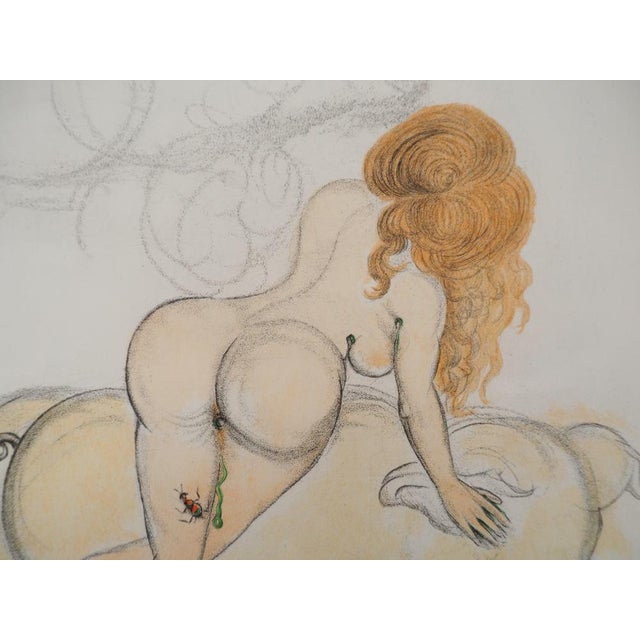 Salvador Dali, Casanova, The Woman and the Pig with Truffles, Original Signed Etching For Sale - Image 5 of 6