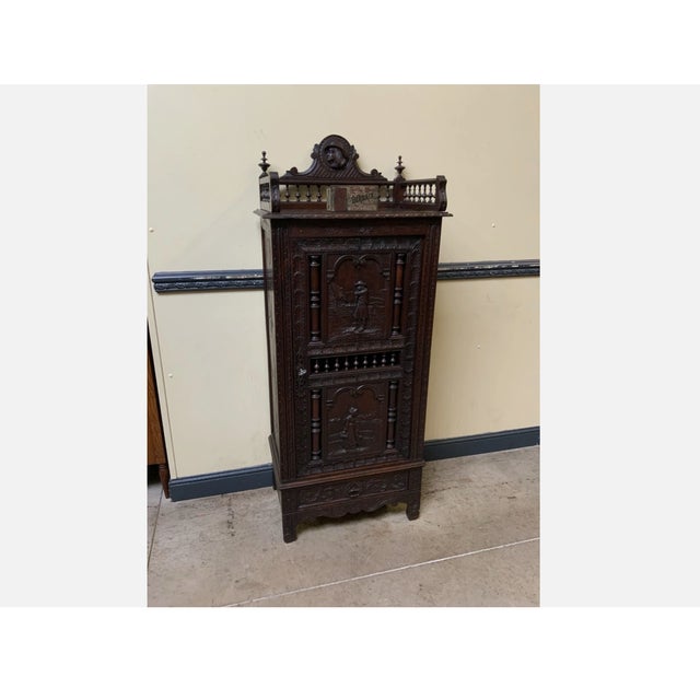 Antique Breton China Cabinet, 1880 For Sale - Image 4 of 10