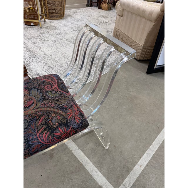 Mid-Century Modern 1960s Mid-Century Lucite Bench by Charles Hollis Jones For Sale - Image 3 of 8