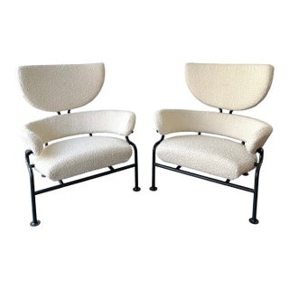 Pair of Armchairs Pl19 by Franco Albini for Poggi, Italy, 1960s For Sale
