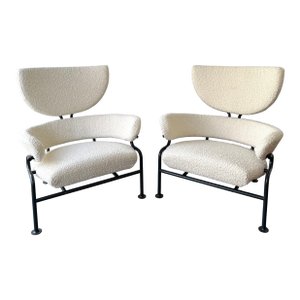 Pair of Armchairs Pl19 by Franco Albini for Poggi, Italy, 1960s