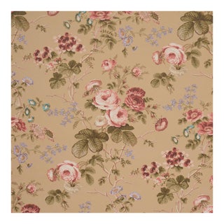 Sample - Schumacher Salisbury Wallcovering in Tobacco For Sale