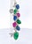Gemstone 1960s Art Deco 18k Gold Tutti Frutti Pendant Necklace With Gemstones For Sale - Image 7 of 7