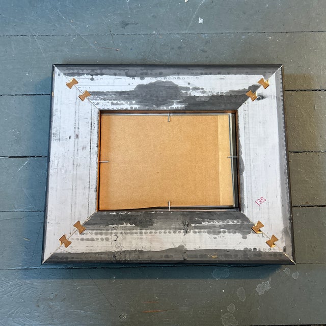 Contemporary Original Abstract Blue Ink Watercolor Painting For Sale - Image 4 of 4