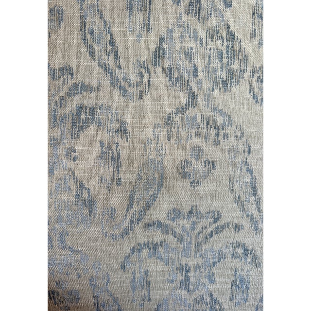 Pair of Custom Jessica Charles Upholstered High-Back Accent Chair With Arms For Sale In Miami - Image 6 of 6