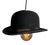 Vintage English Bowler Hat Pendant Lamp For Sale