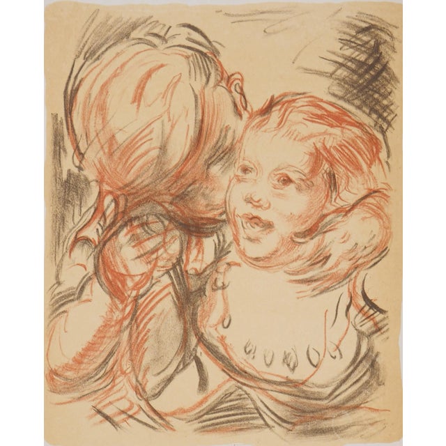 Emile Othon Friesz, Brother and Sister, 1949, Original Lithograph For Sale