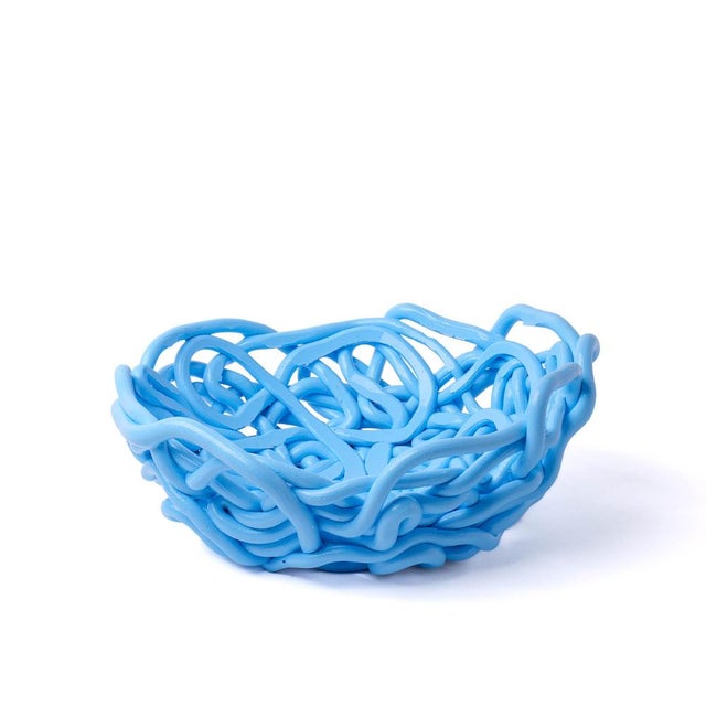 Blue Tutti Frutti II Special Basket in Light Blue by Gaetano Pesce for Fish Design For Sale - Image 8 of 8