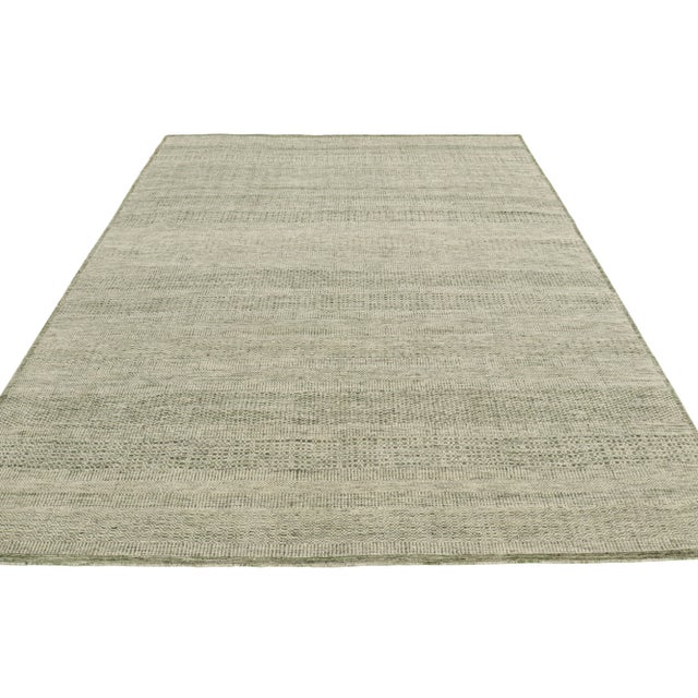 Not Yet Made - Made To Order Rug & Kilim’s Contemporary Textural Rug in Tones of Green - 5x8 For Sale - Image 5 of 7