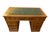 This elegant desk is a classic example of fine craftsmanship, featuring a warm-toned wooden frame complemented by green...